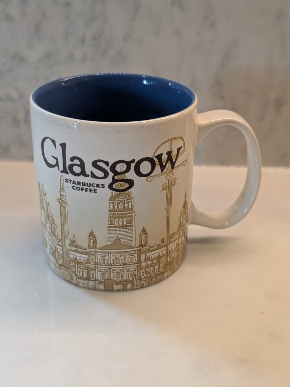 VHTF Starbucks GLASGOW Scotland Global Icon Series Mug 16oz Discontinued Rare